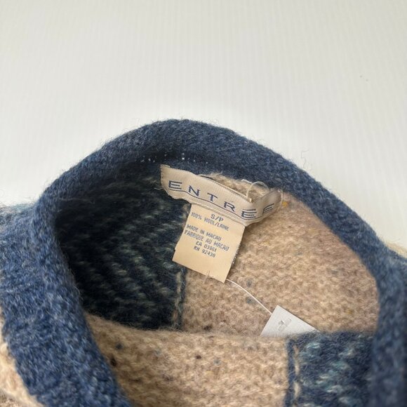 Vintage Entree Wool Pattern Sweater S - Picture 4 of 4